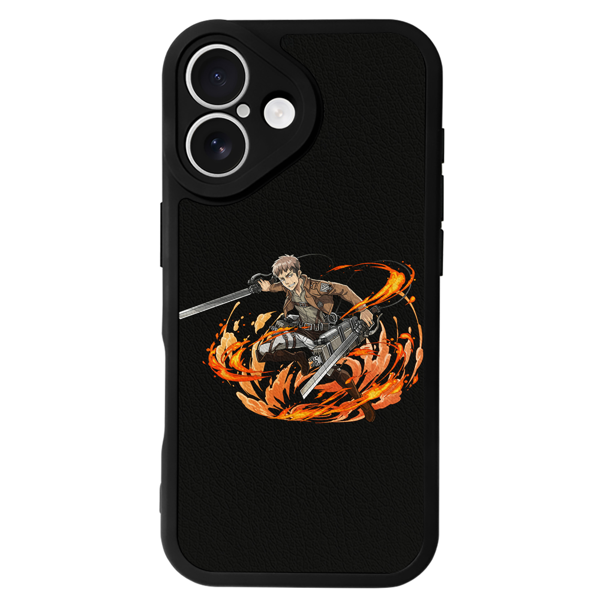 （画像用） 進撃の巨人 ジャン・キルシュタイン Attack on Titan Jean Kirstein 【iPhone 16シリーズ対応】シリコンスマホケース（レザー調） 材質：シリコン